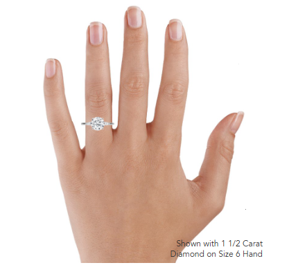 Aria Perfect Fit Three Stone Diamond Engagement Ring