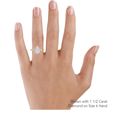 Pear Three Stone Diamond Engagement Ring