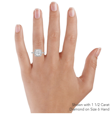 Odessa Halo Diamond Engagement Ring