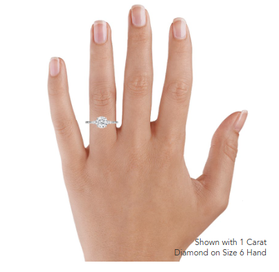 Aria Perfect Fit Three Stone Diamond Engagement Ring