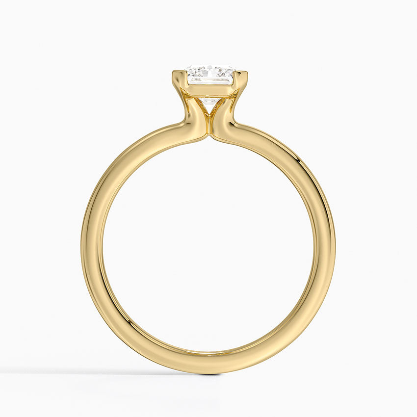 Каблучка з діамантом солітер Annika Semi-Bezel Radiant Cut