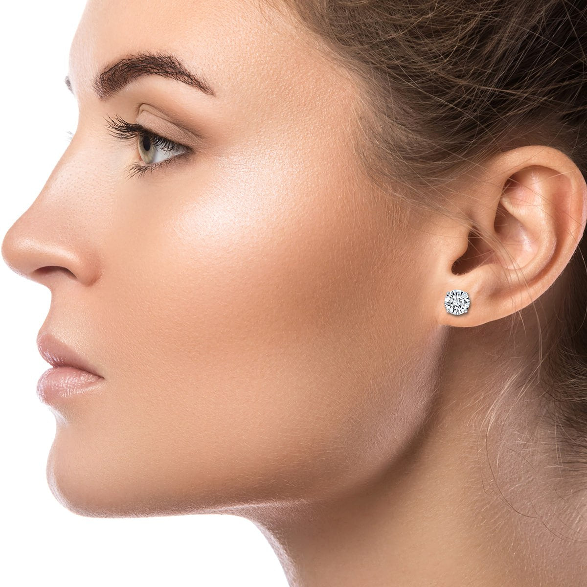 Perfect 4-Prong Diamond Stud Earrings