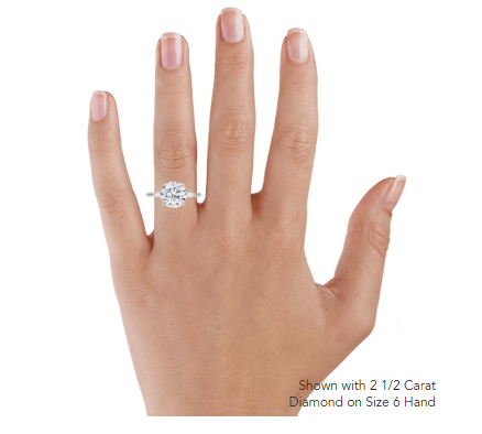 Aria Perfect Fit Three Stone Diamond Engagement Ring