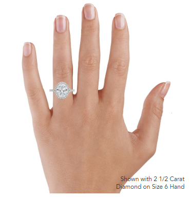 Joy Three-Quarter Coverage Diamond Engagement Ring
