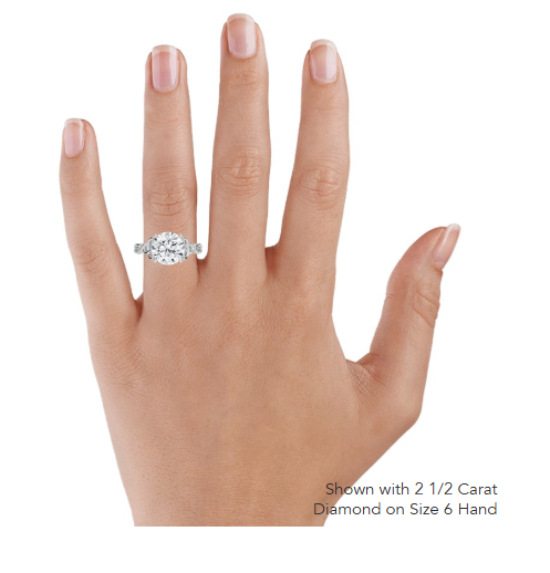 Alya Twist Solitaire Engagement Ring
