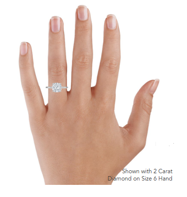 Petite Cushion Engagement Ring