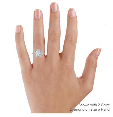 Odessa Halo Diamond Engagement Ring