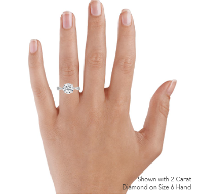 Alya Twist Solitaire Engagement Ring