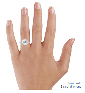 Waverly Halo Diamond Engagement Ring