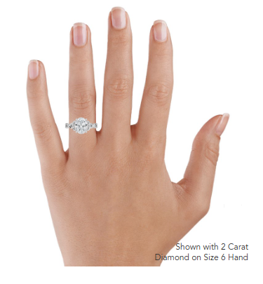 Celtic Love Knot Engagement Ring