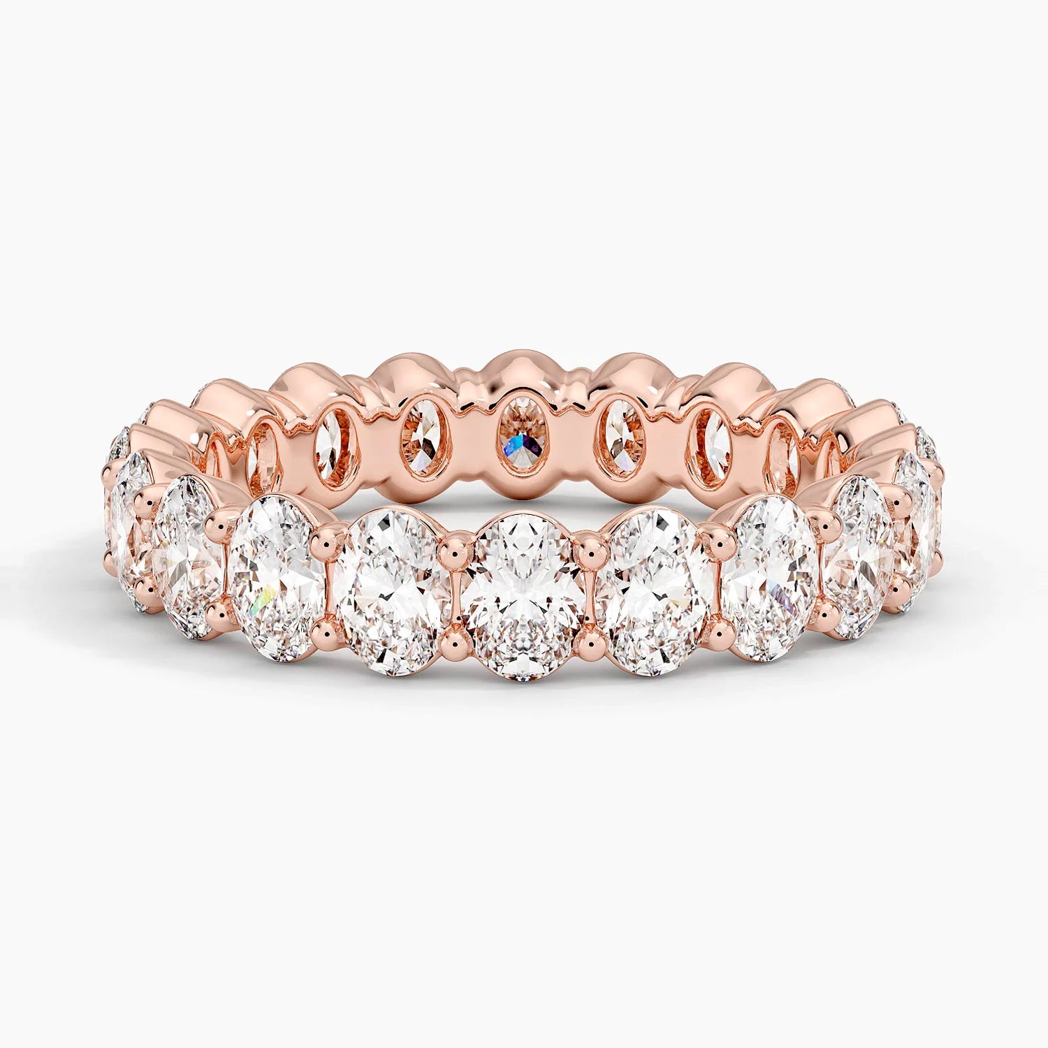 Каблучка з діамантами Eternity Oval Cut