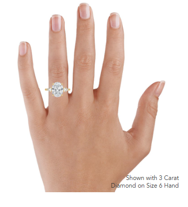 Opera Three Stone Diamond Engagement Ring