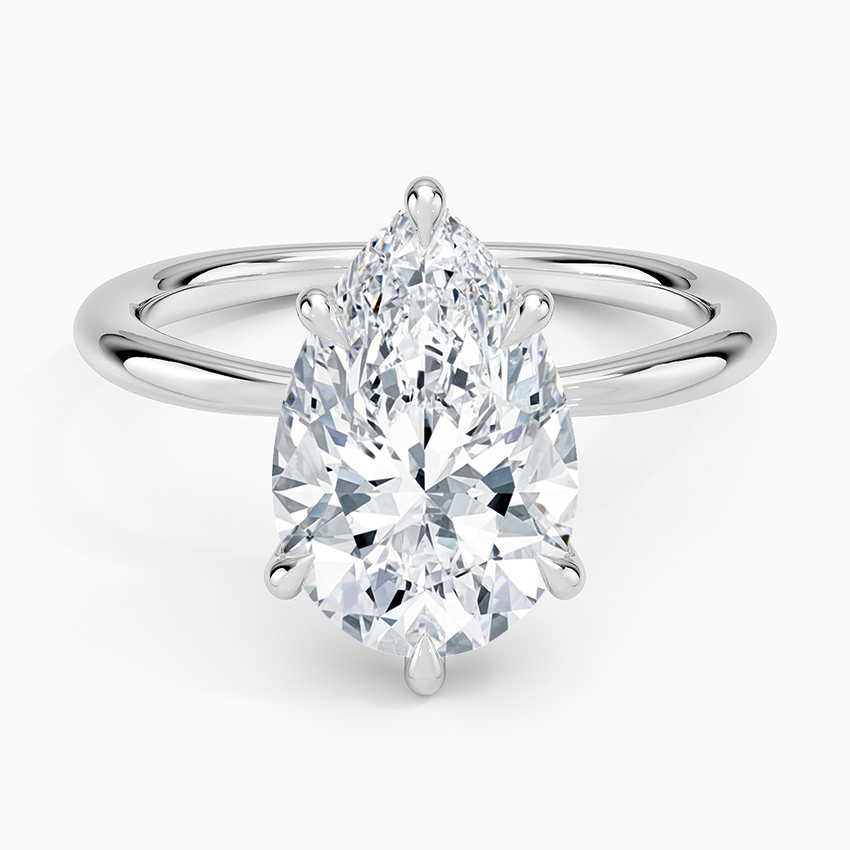 Каблучка з діамантом солітер Freesia Pear Cut