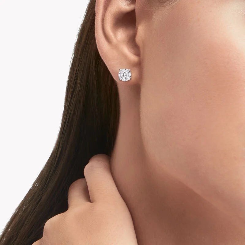 Perfect 4-Prong Diamond Stud Earrings