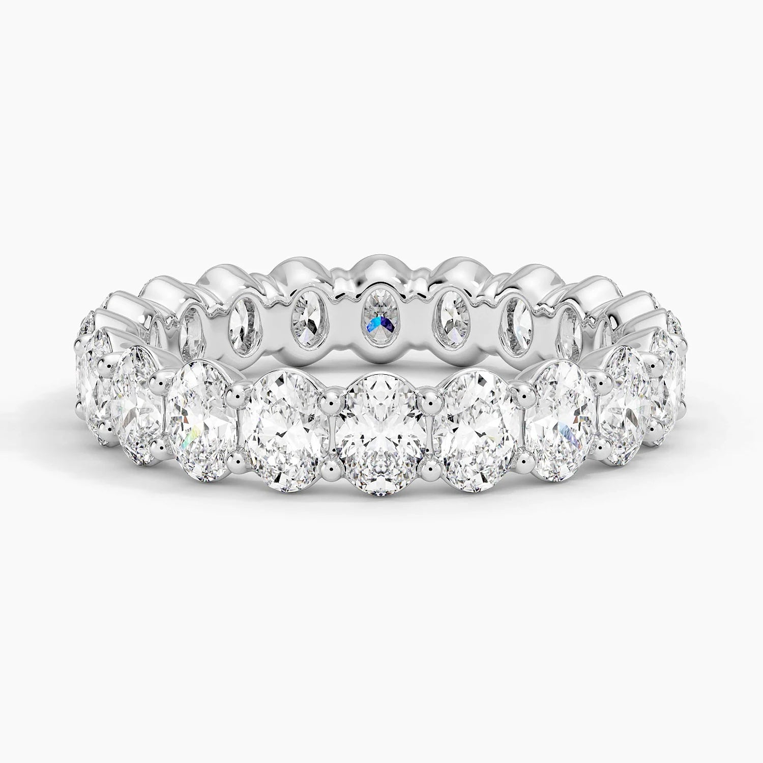 Каблучка з діамантами Eternity Oval Cut