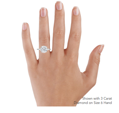 Aria Perfect Fit Three Stone Diamond Engagement Ring