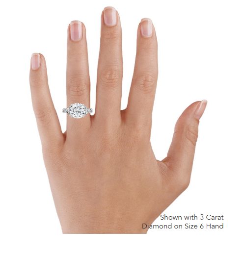 Alya Twist Solitaire Engagement Ring