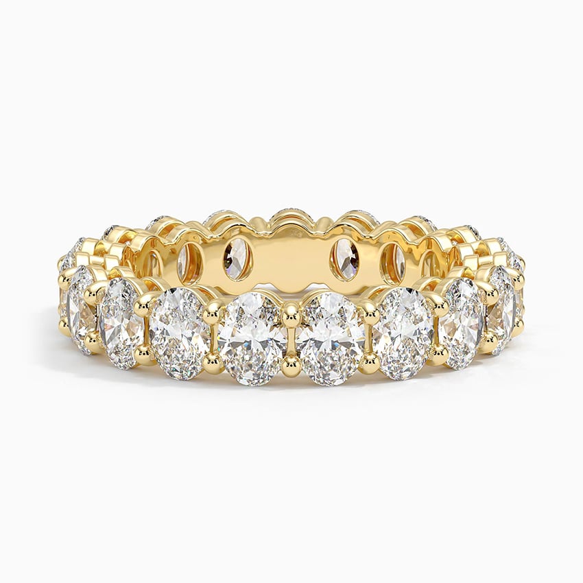 Каблучка з діамантами Eternity Oval Cut