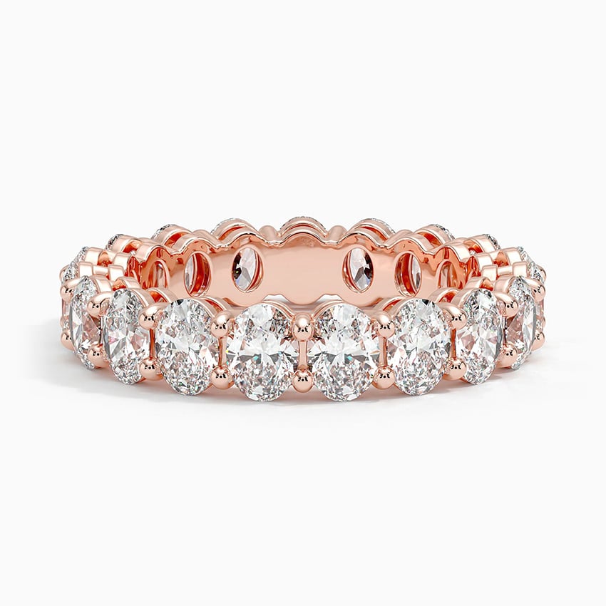 Каблучка з діамантами Eternity Oval Cut