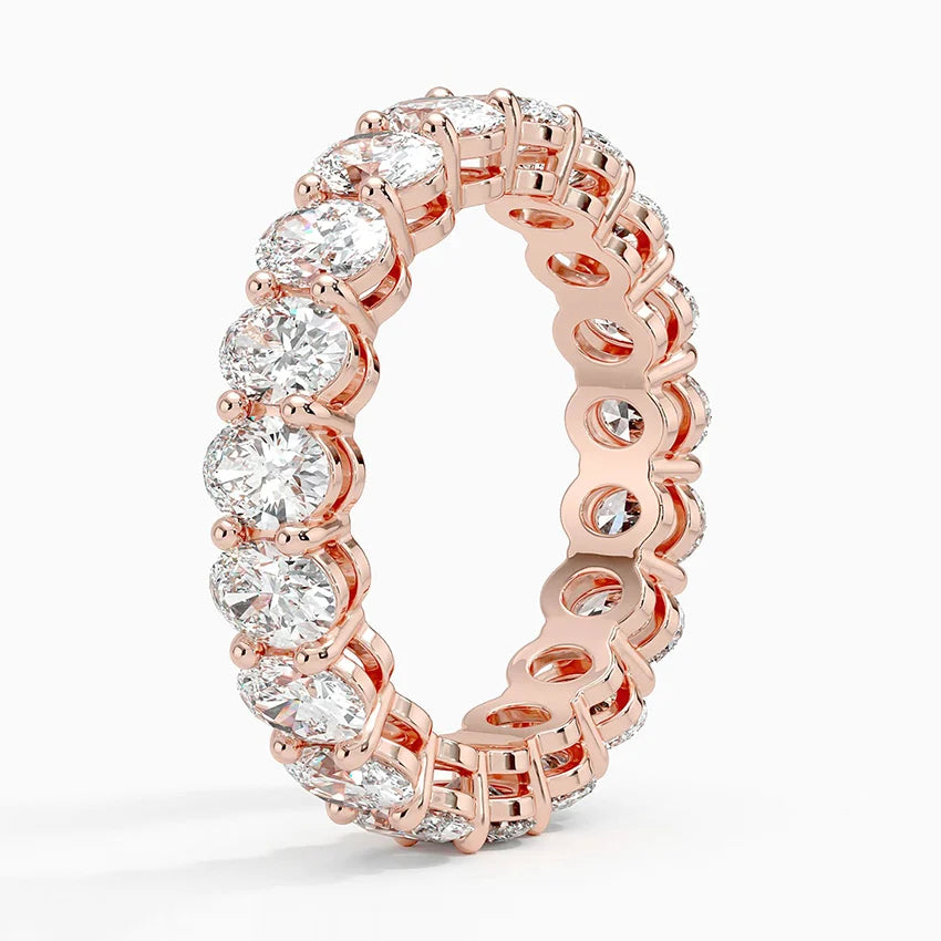 Каблучка з діамантами Eternity Oval Cut