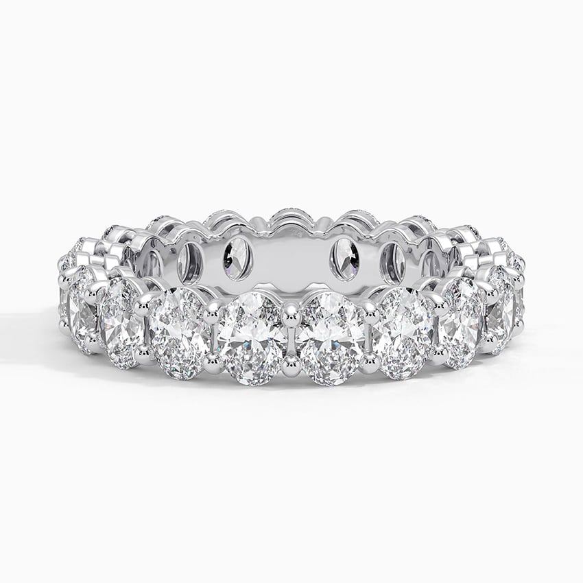 Каблучка з діамантами Eternity Oval Cut