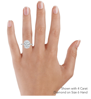 Petite Elodie Oval Engagement Ring