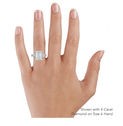 Alya Emerald Twist Solitaire Engagement Ring