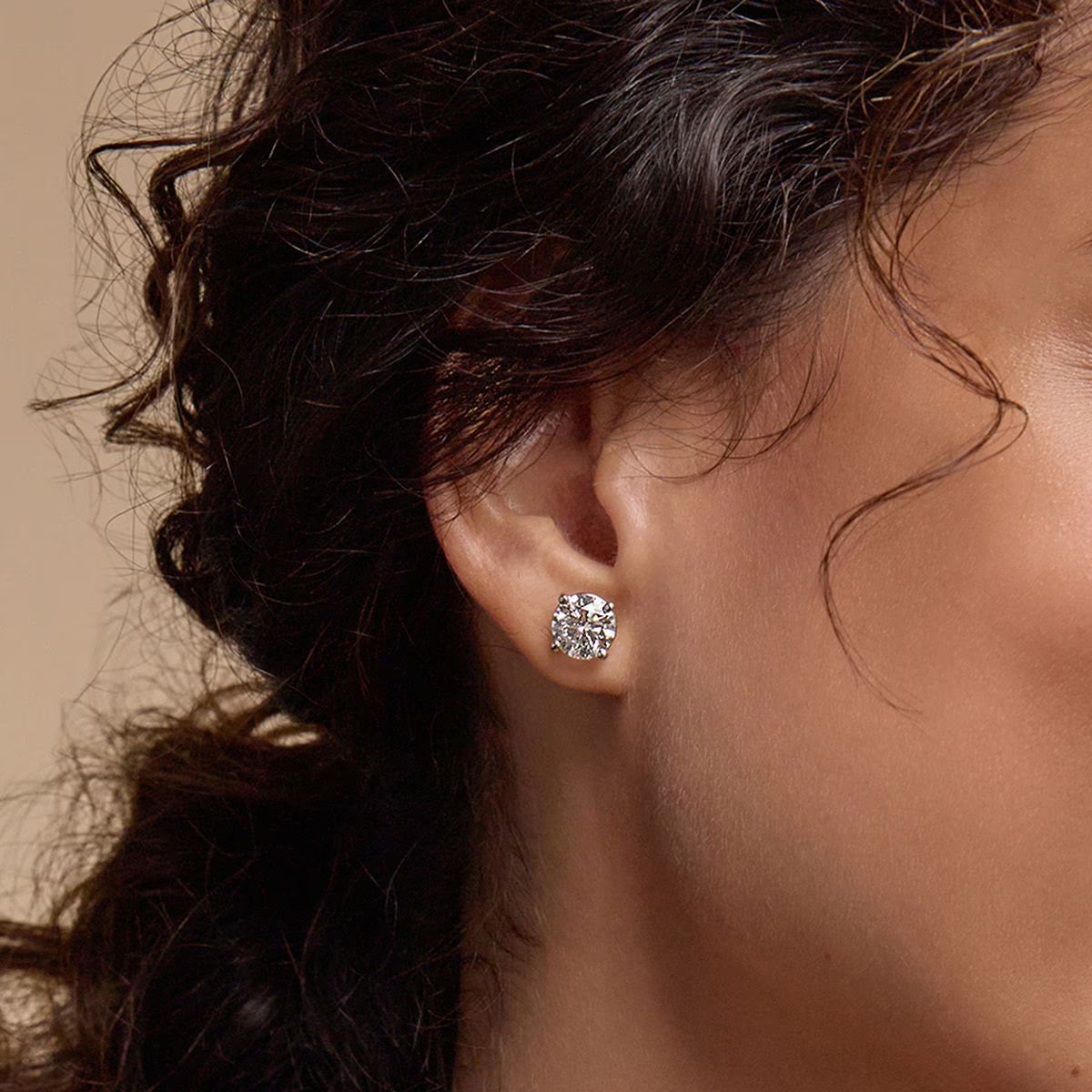 Perfect 4-Prong Diamond Stud Earrings