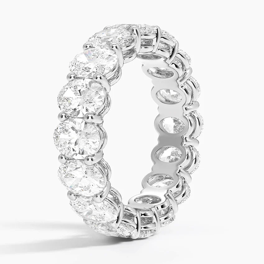 Каблучка з діамантами Eternity Oval Cut