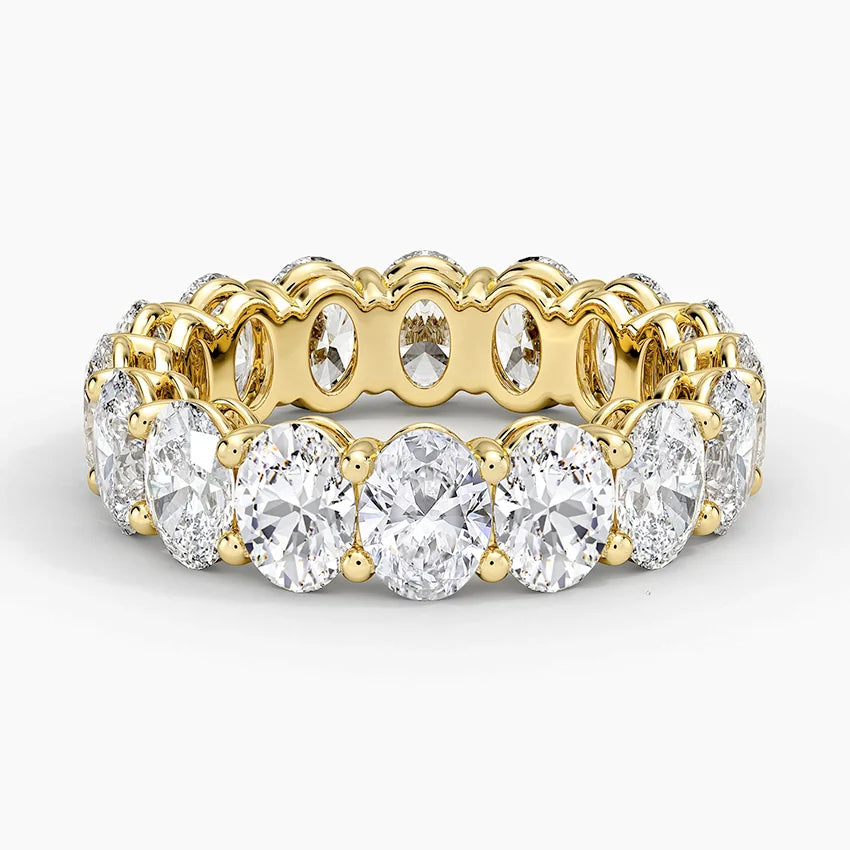 Каблучка з діамантами Eternity Oval Cut