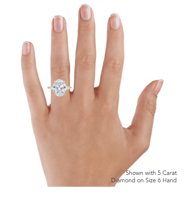 Opera Three Stone Diamond Engagement Ring