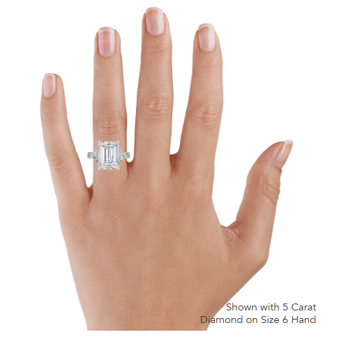 Alya Emerald Twist Solitaire Engagement Ring