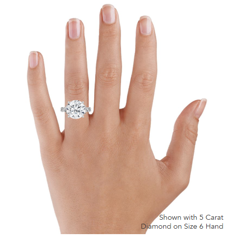 Alya Twist Solitaire Engagement Ring