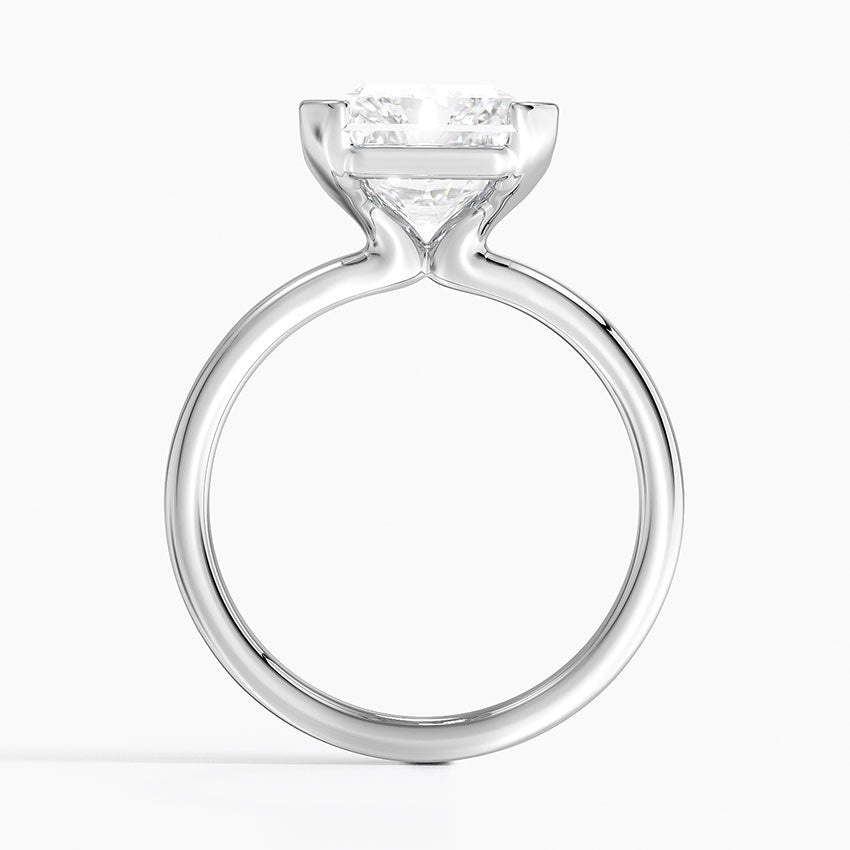 Каблучка з діамантом солітер Annika Semi-Bezel Radiant Cut