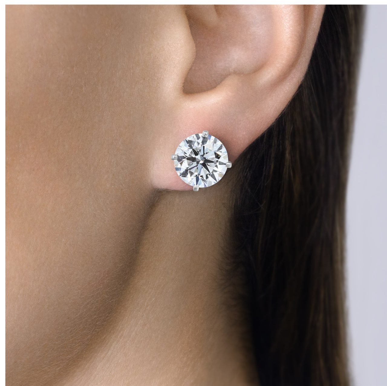 Perfect 4-Prong Diamond Stud Earrings