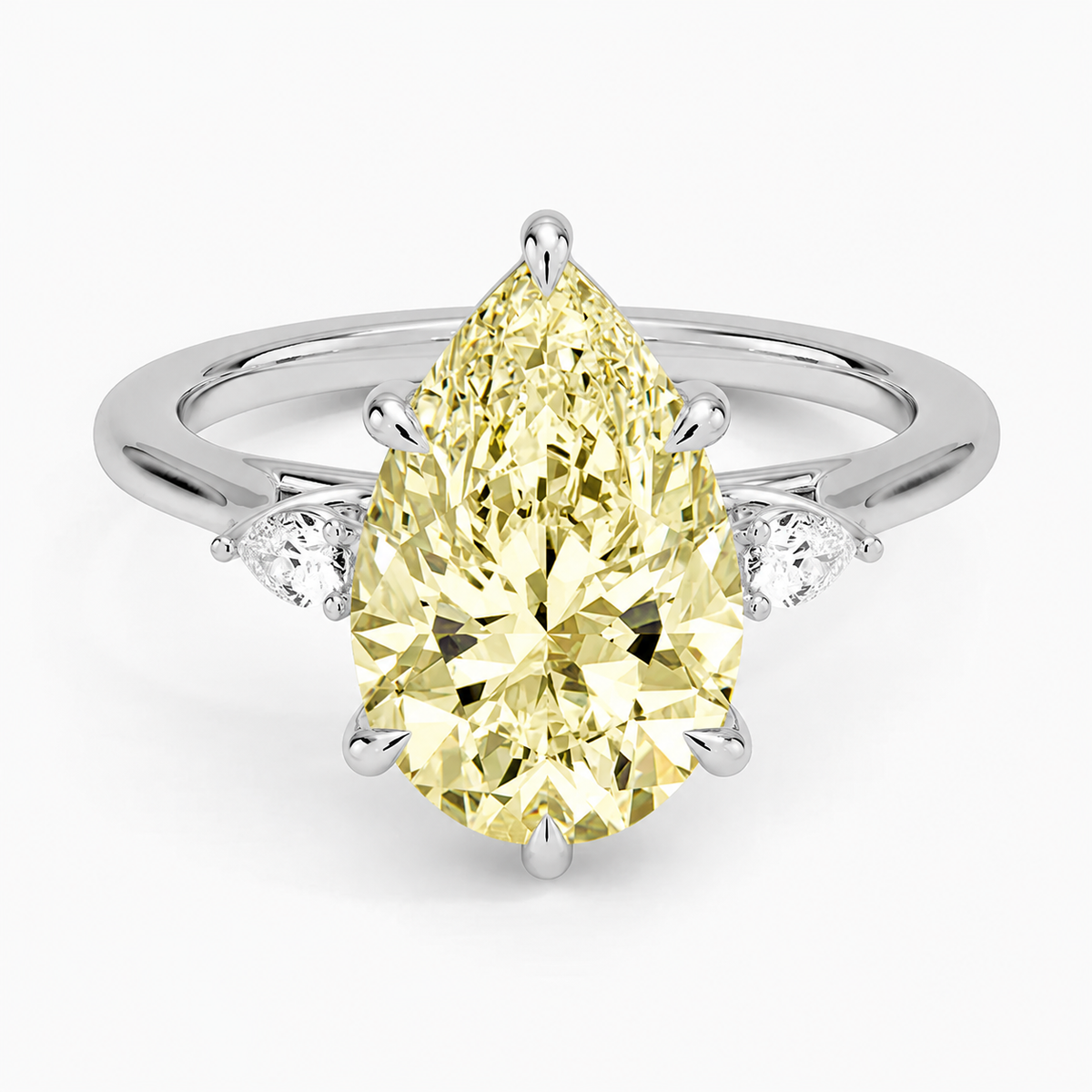 Opera Three Stone Diamond Engagement Ring