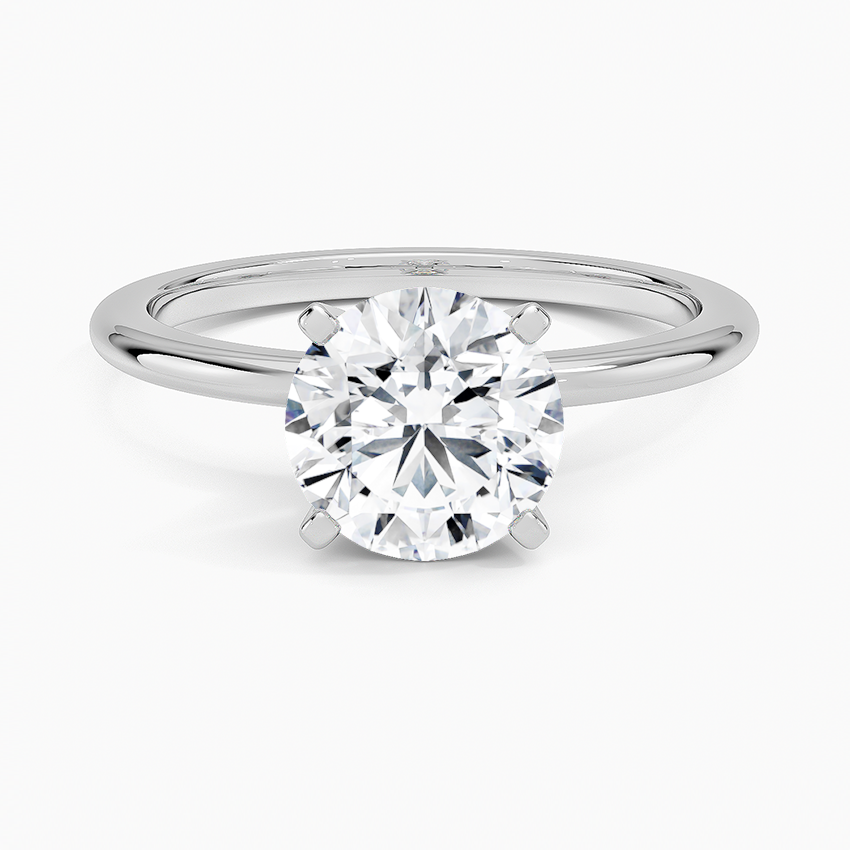 Four-Prong Comfort Fit Engagement Ring