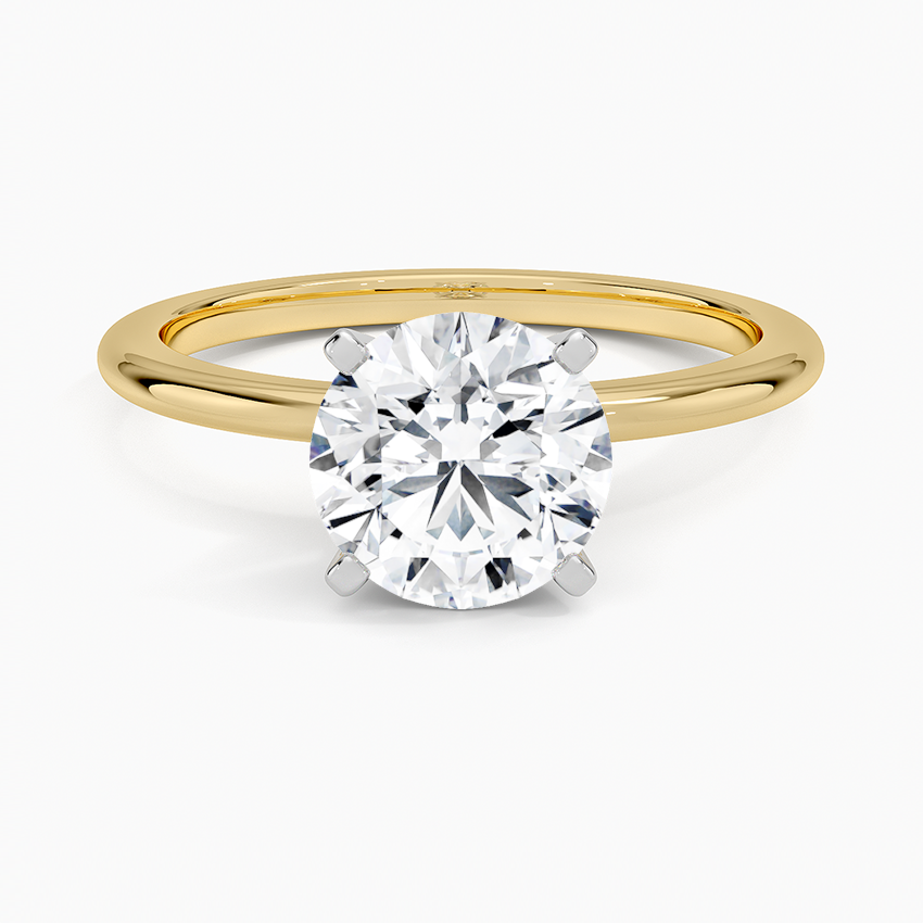 Four-Prong Comfort Fit Engagement Ring