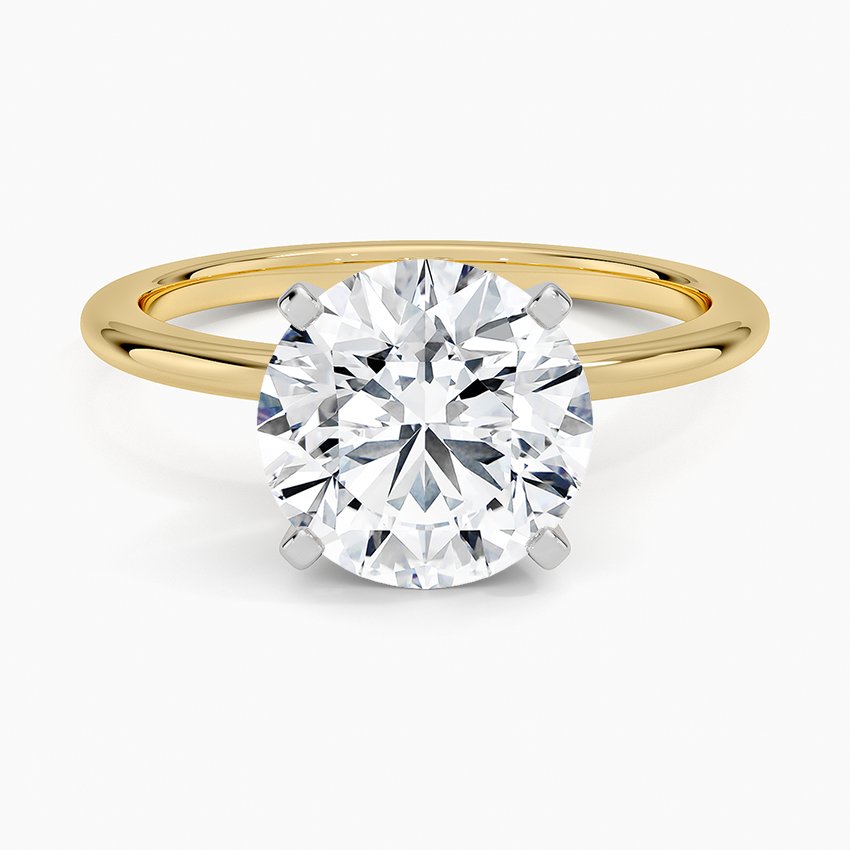 Four-Prong Comfort Fit Engagement Ring