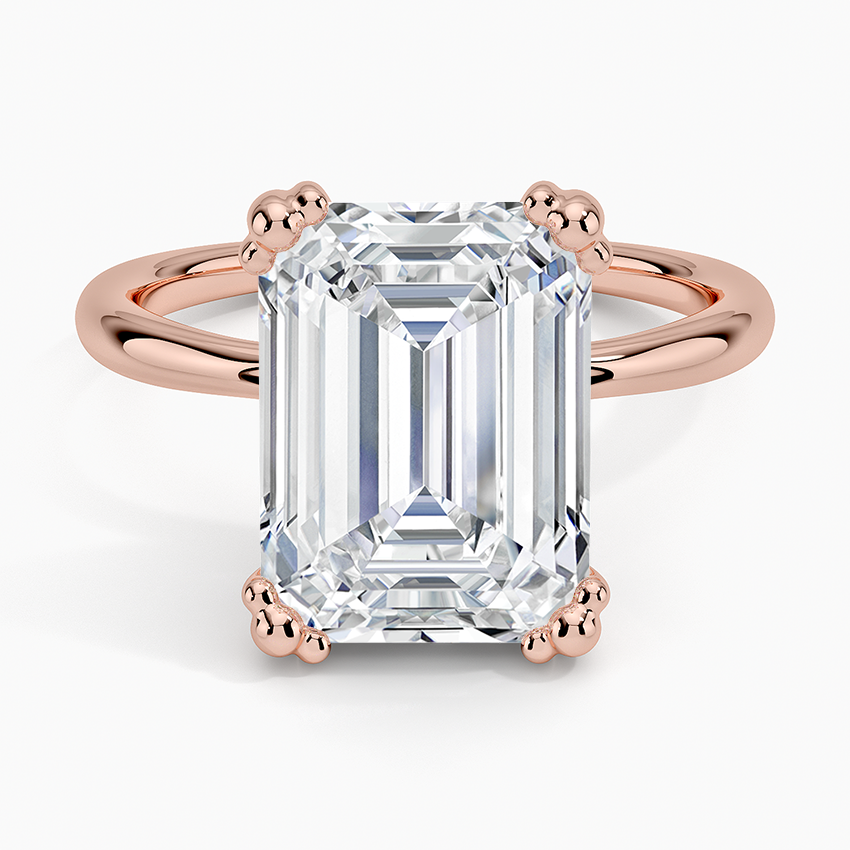 Freesia Emerald Solitaire Ring