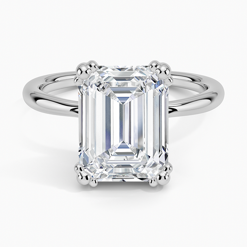 Freesia Emerald Solitaire Ring