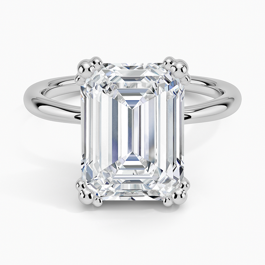 Freesia Emerald Solitaire Ring