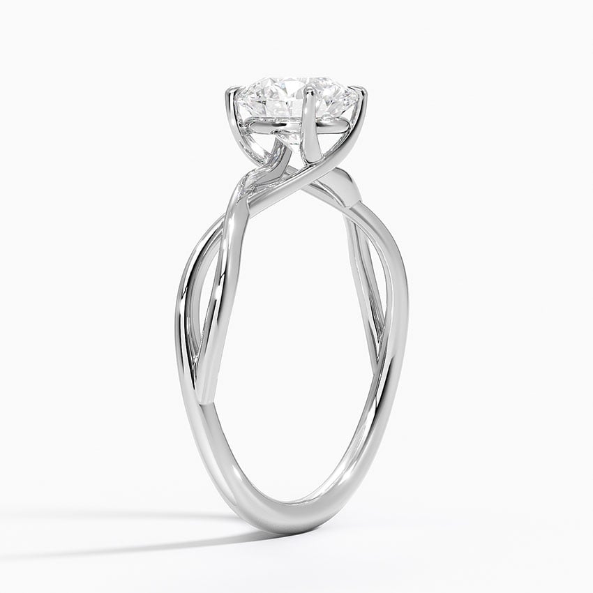 Alya Twist Solitaire Engagement Ring