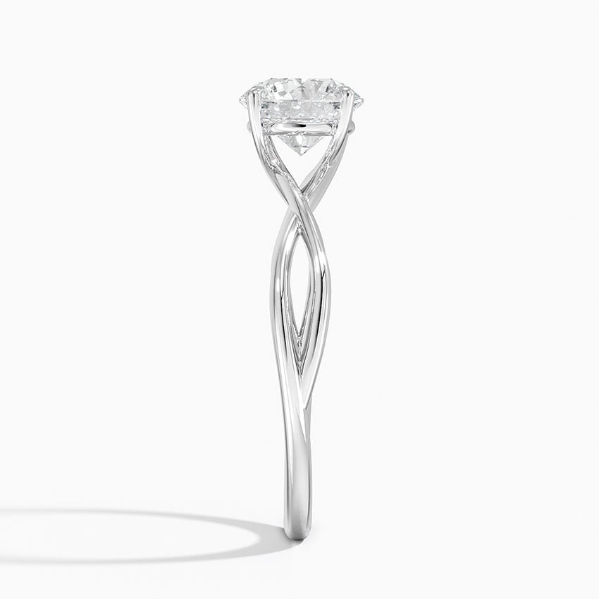 Alya Twist Solitaire Engagement Ring
