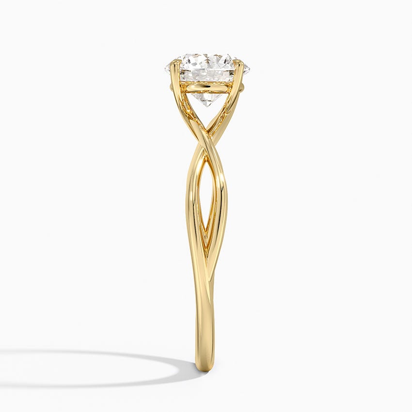 Alya Twist Solitaire Engagement Ring