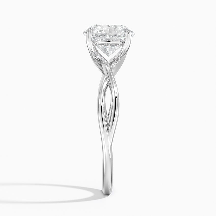 Alya Twist Solitaire Engagement Ring