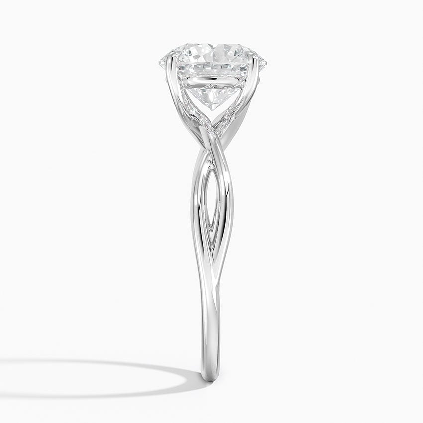 Alya Twist Solitaire Engagement Ring