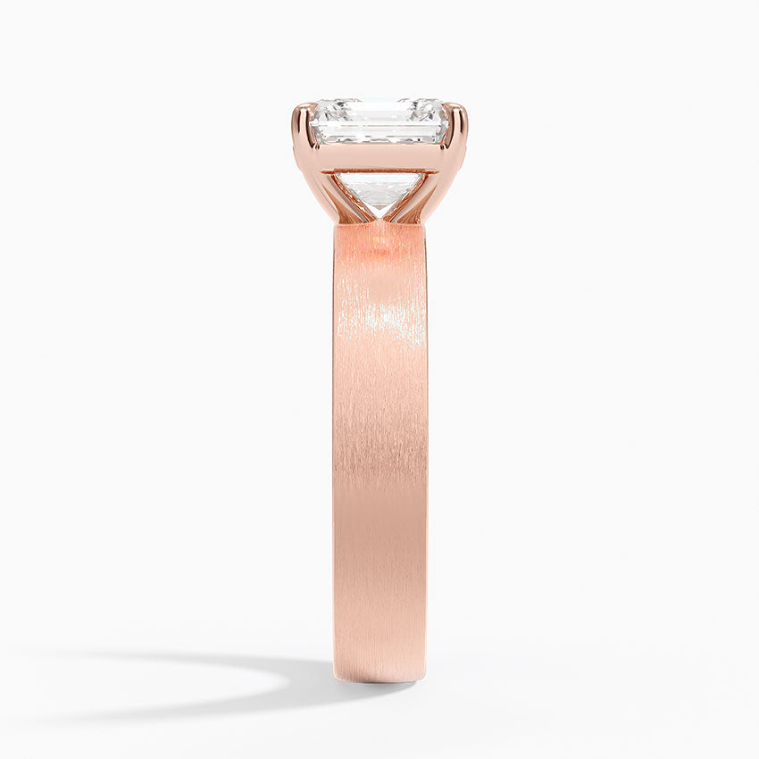 Peyton 4mm Satin Finish Solitaire Ring