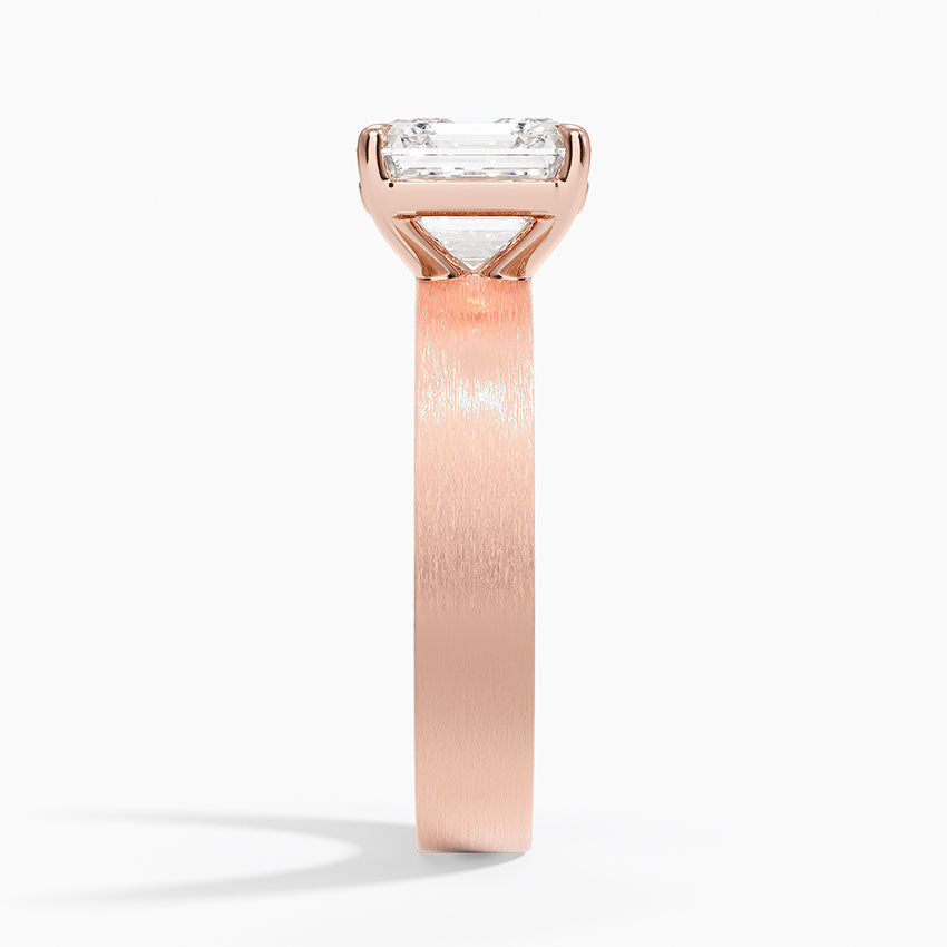 Peyton 4mm Satin Finish Solitaire Ring