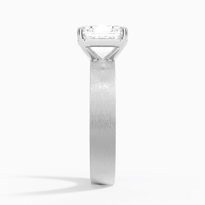 Peyton 4mm Satin Finish Solitaire Ring